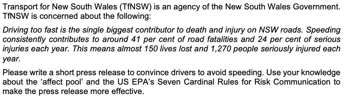 Transport for New South Wales (TfNSW) is an