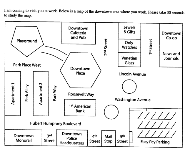 I am coming to visit you at work. Below is a map