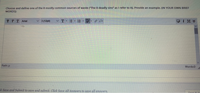 Choose and define one of the 8 mostly common