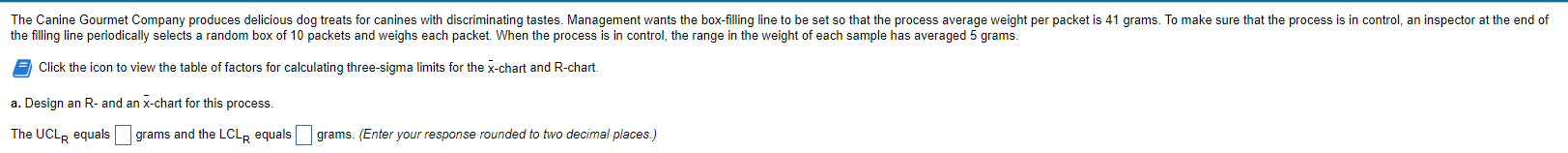 the filling line periodically selects a random