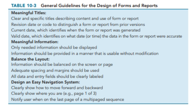 Given the guidelines presented in chapter 10,