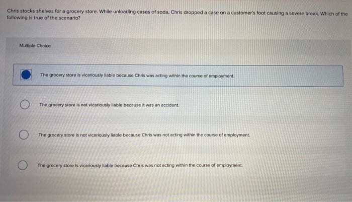 Chris stocks shelves for a grocery store. While