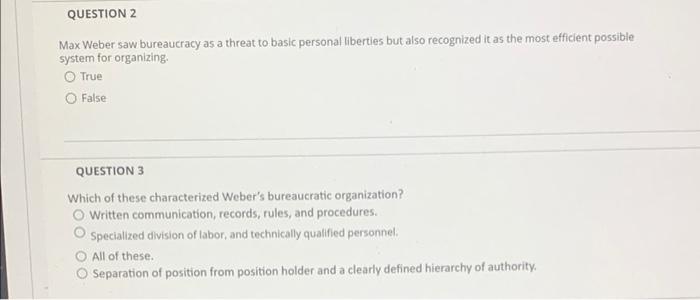 QUESTION 1 Match Cameron and Quinn's stages of