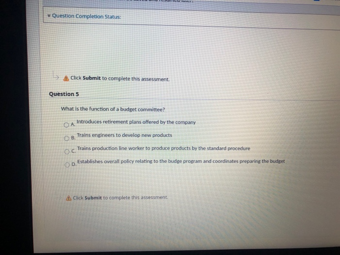 Moving to another question will save this