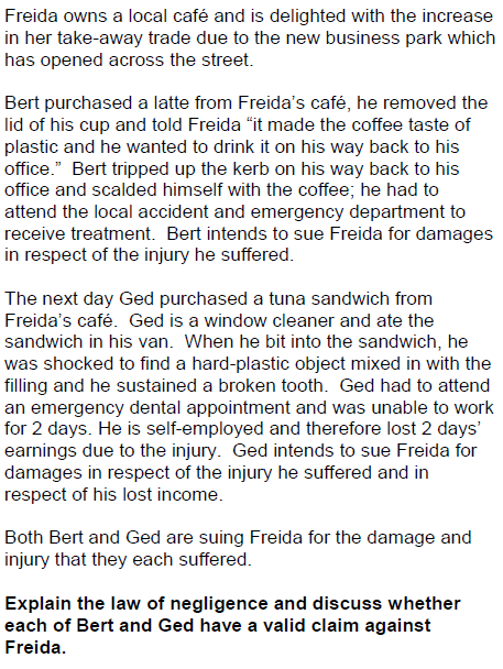 Freida owns a local caf and is delighted with the