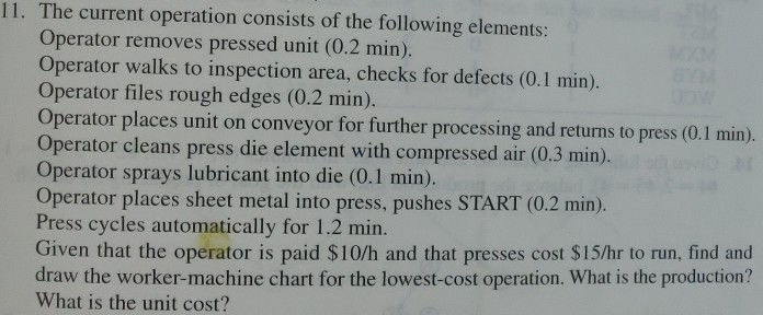 11. The current operation consists of the