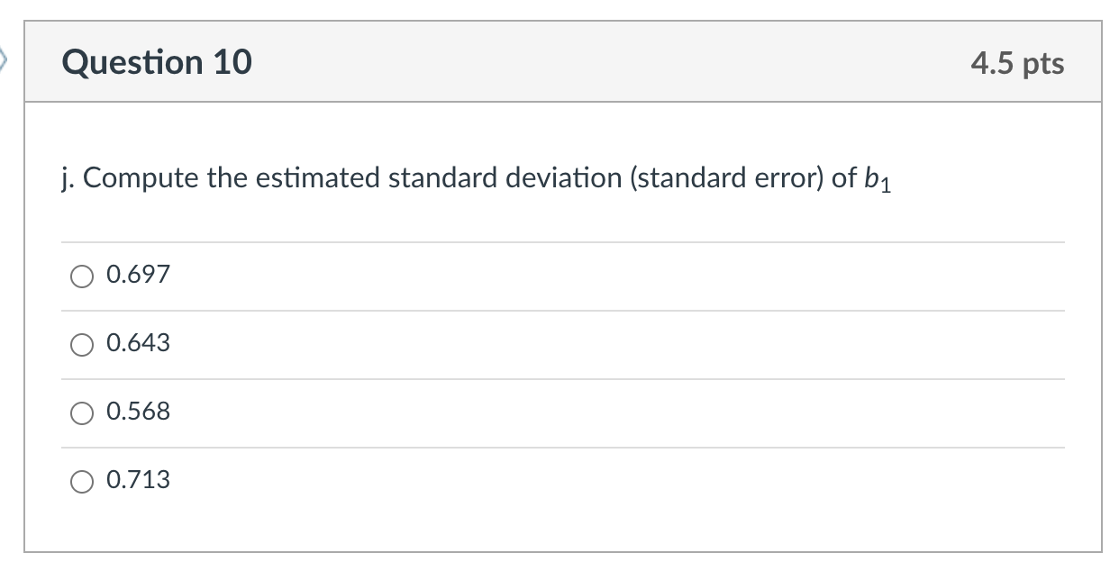 Given are five observations for two variables, x