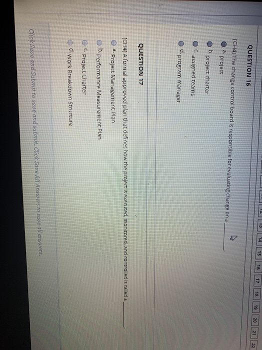 QUESTION 13 (CH4) What would you benefit as a