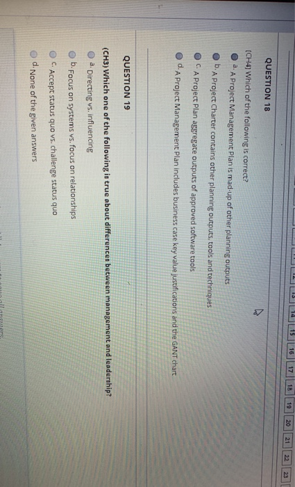 QUESTION 13 (CH4) What would you benefit as a
