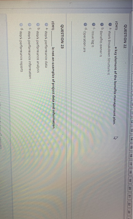 QUESTION 13 (CH4) What would you benefit as a