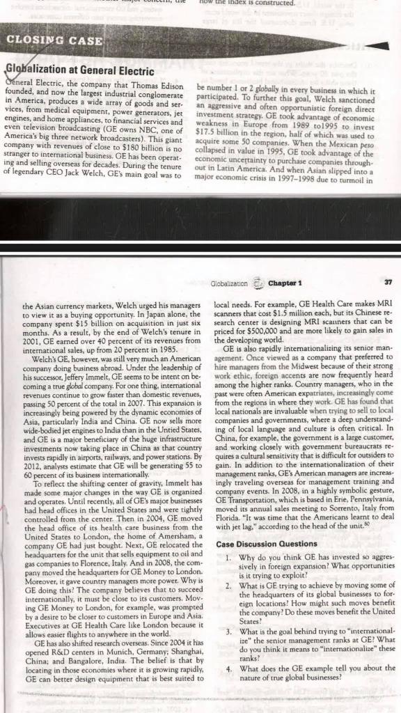 1. What you learn from this case study? 2. Say