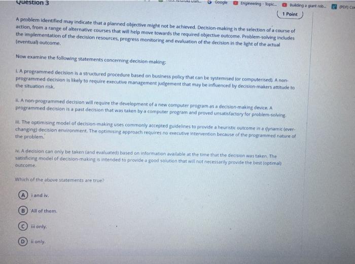 option B wrong in question 3 option D wrong in