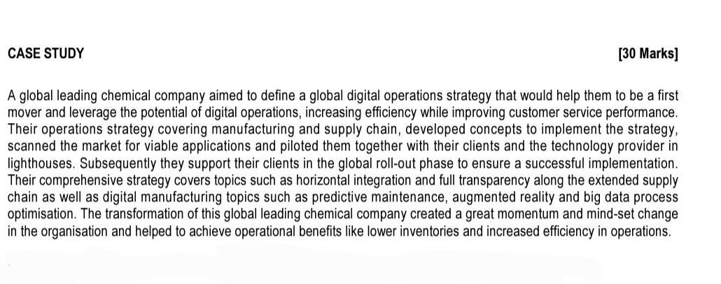 ops management for sustainability q2 please refer
