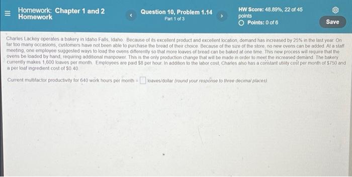 Question 10. Part 1 - 3 Question. Homework:
