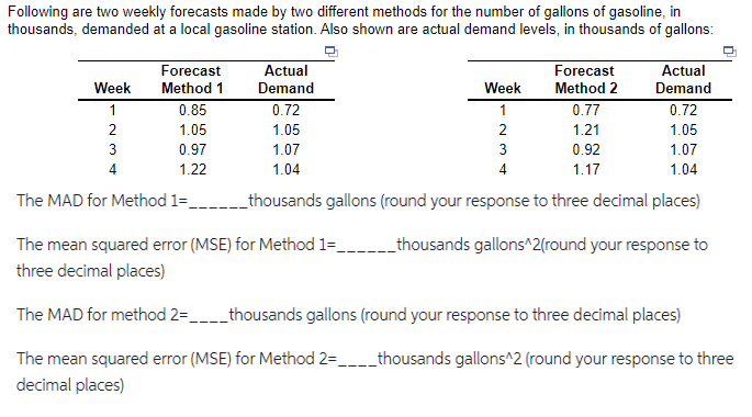 Pls help with question Following are two weekly