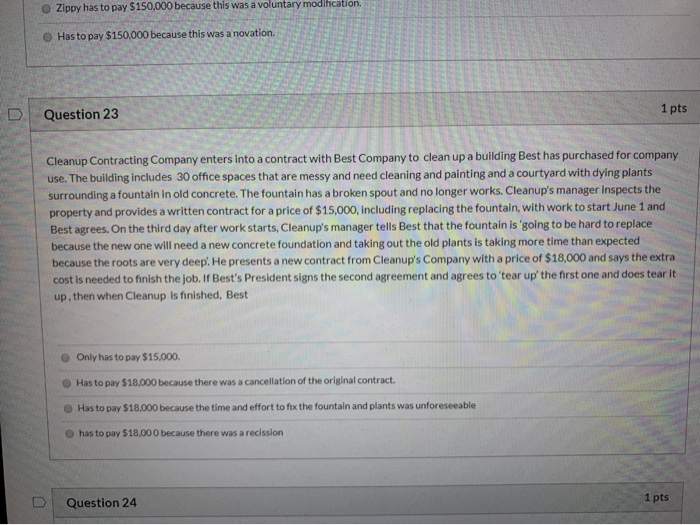 This is substantial performance. Theresa must pay