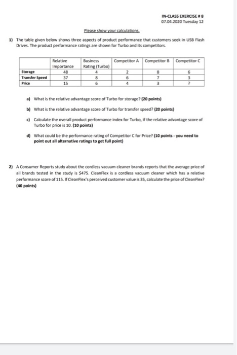 can you write thier formulas pls IN-CLASS