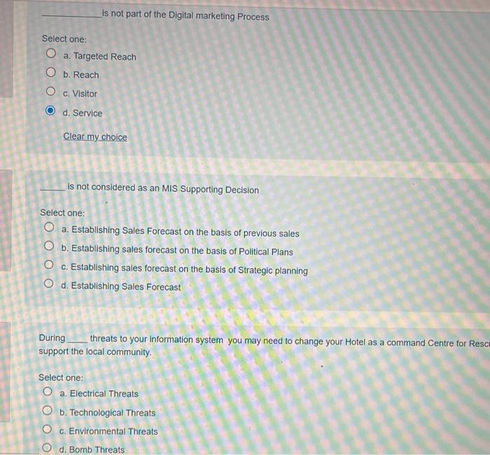 is not part of the Digital marketing Process