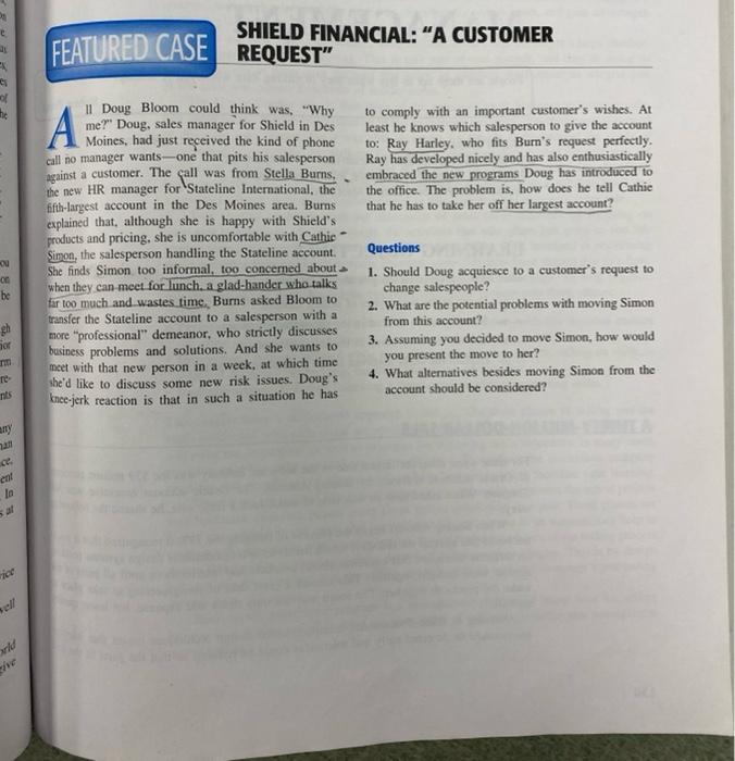 SHIELD FINANCIAL: "A CUSTOMER FEATURED CASE