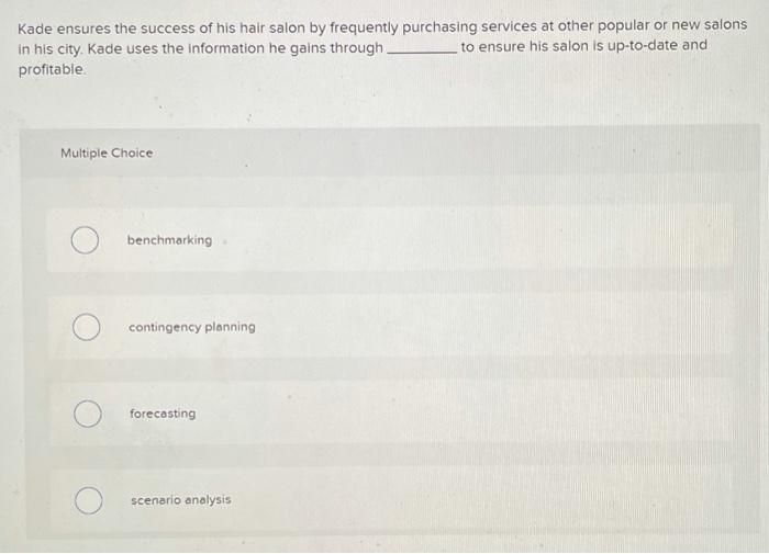 Kade ensures the success of his hair salon by