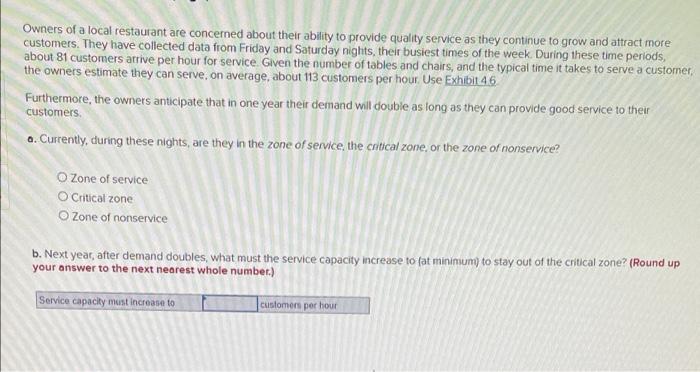 Owners of a local restaurant are concerned about