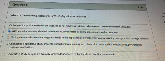 PLEASE ANSWER 6-10 2 pts Which of the following