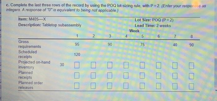 Please show work and formulas in Excel. Thank