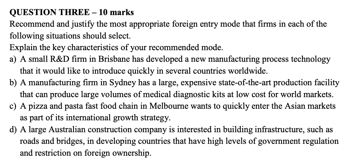 choose within these 7 entry mode exporting