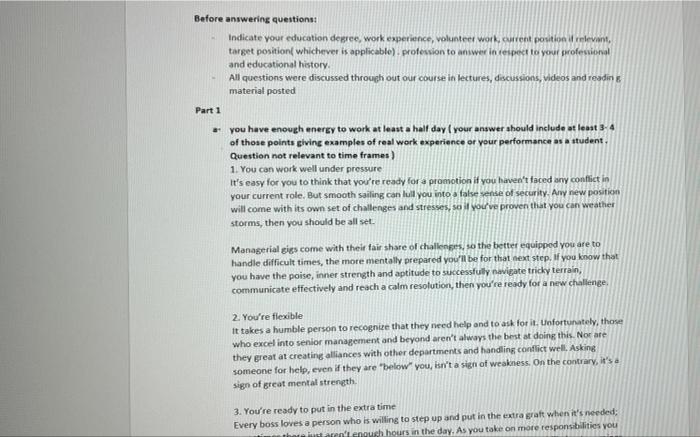learning and development +you have enough energy
