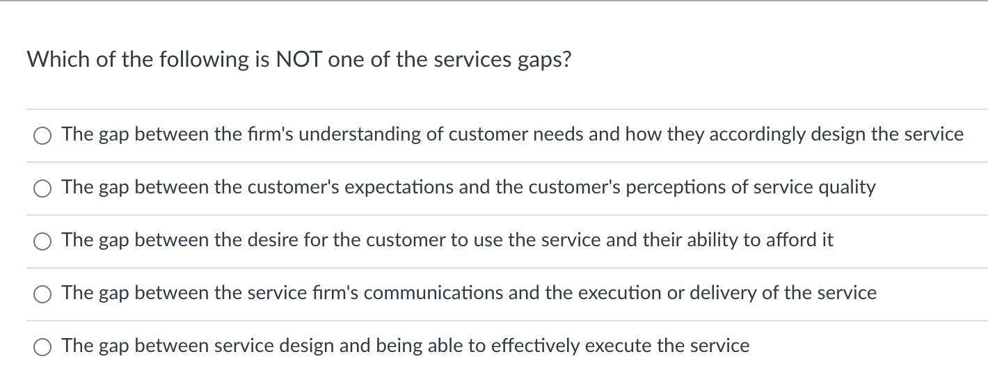 Question 4 2 pts Which of the following is NOT an