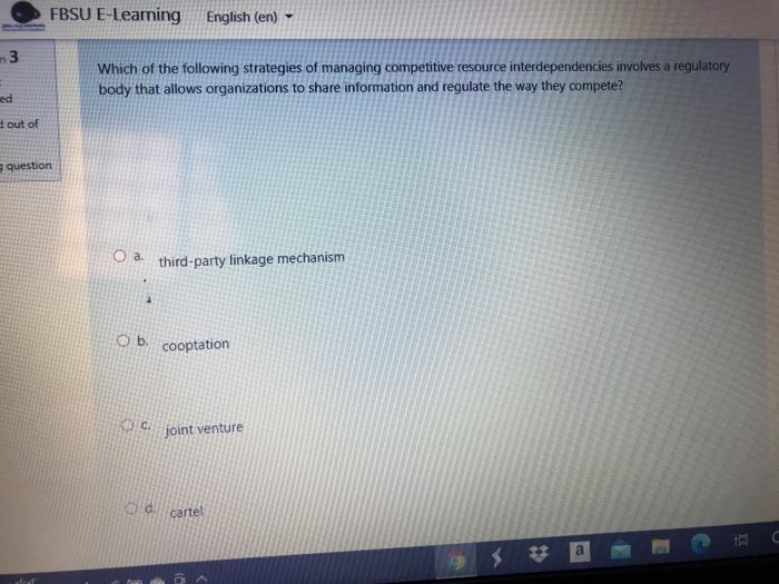 FBSU E-Leaming English (en) 3 Which of the