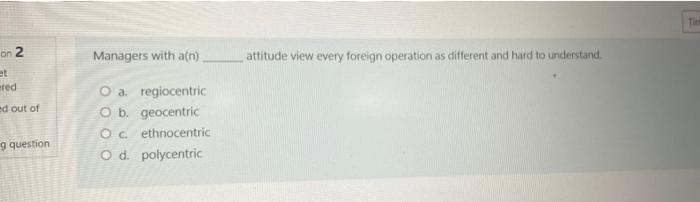 THE on 2 Managers with a(n) attitude view every