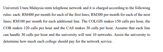 Universiti Utara Malaysia rents telephone network