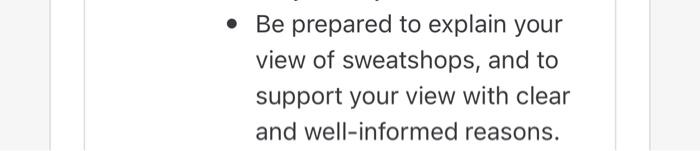 please can i get 800words on sweatshops asap.