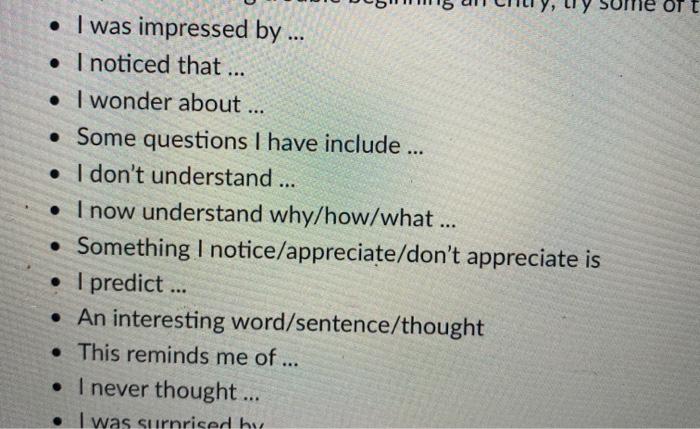 Pick a prompt to write from this chapter