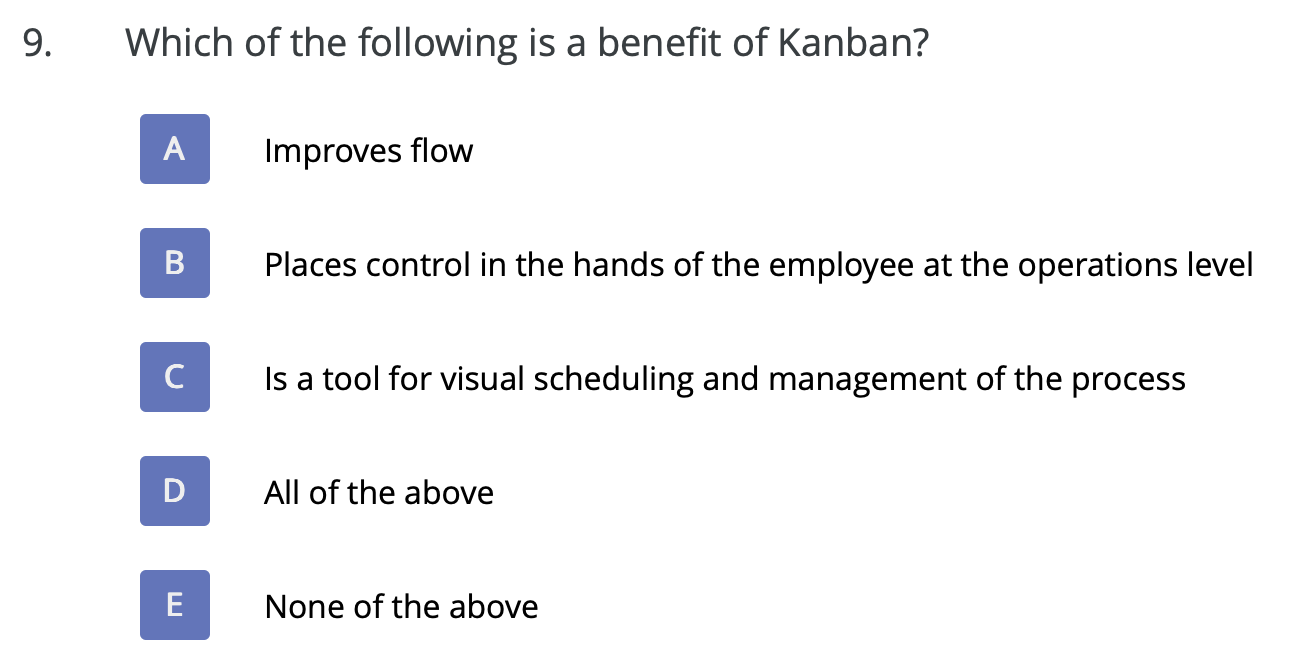 Class: Lean Six Sigma 8. The Green Belt you are