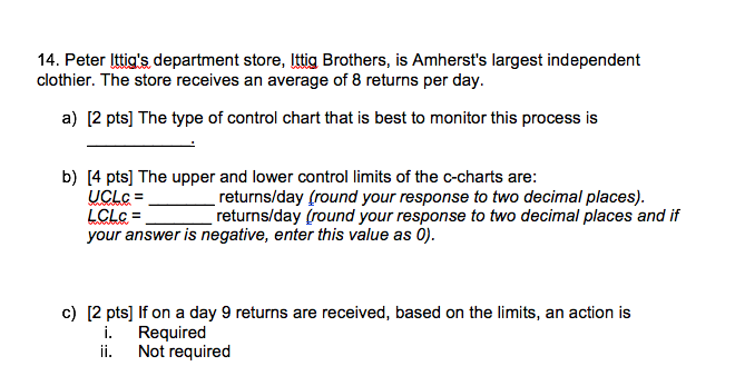 Using z = 3 for part b and c 14. Peter Ittig's