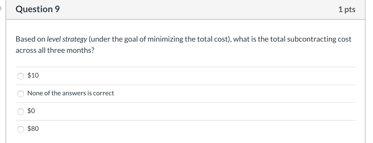 Answer questions 8-9 based on the following