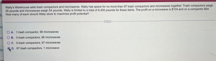 Walys Warehouse sells trash compactors and
