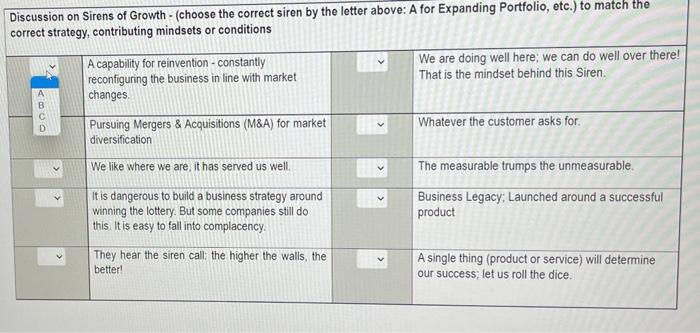 Answer All! A= Expanding Portfolio B= Greener