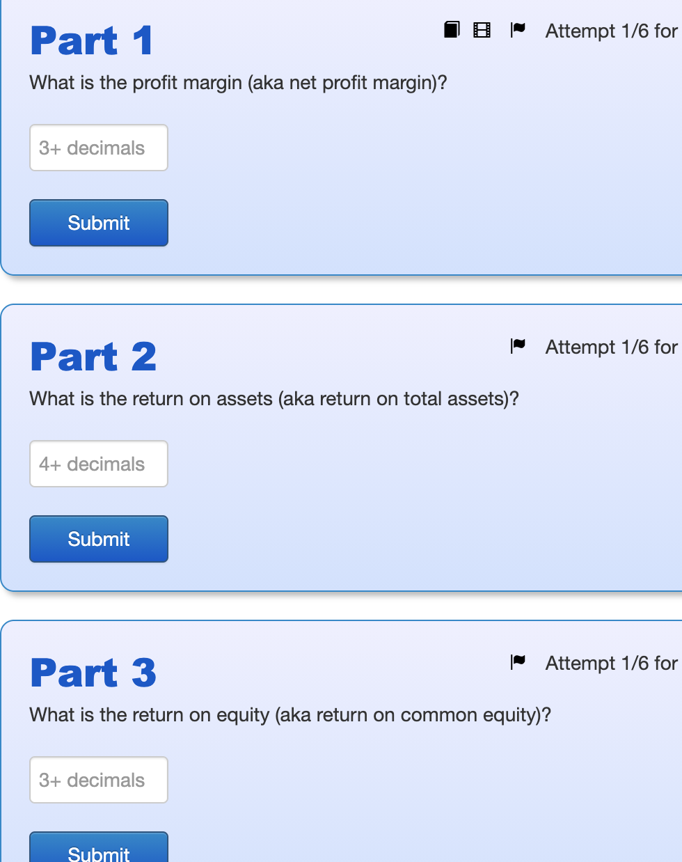 Use the following information to answer the