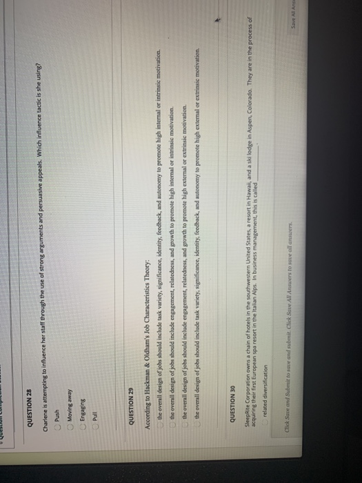 QUESTION 28 Charlene is attempting to influence