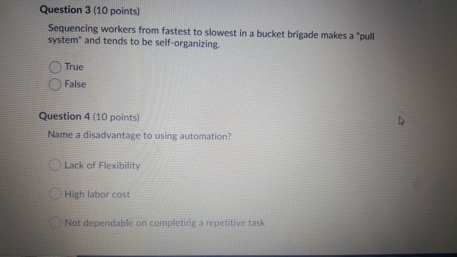 Question 3 (10 points) Sequencing workers from