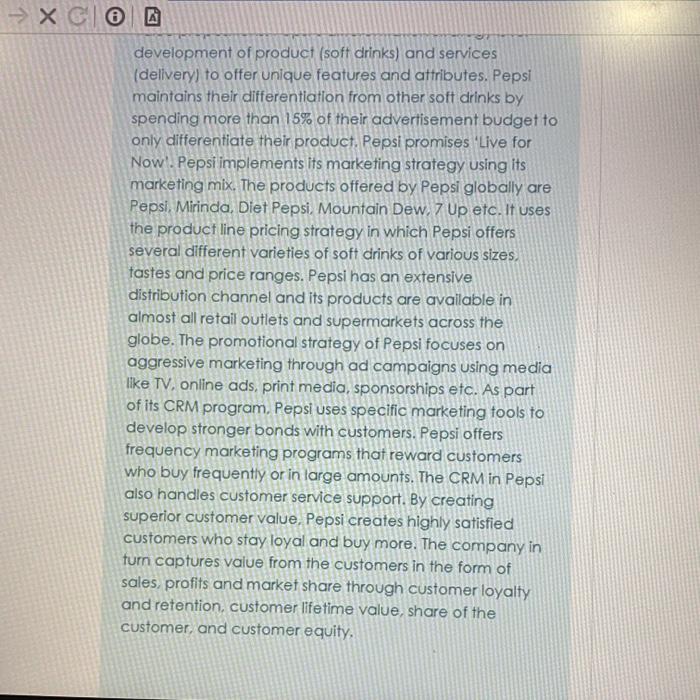 Pepsi- Live for Now Pepsi connects with its