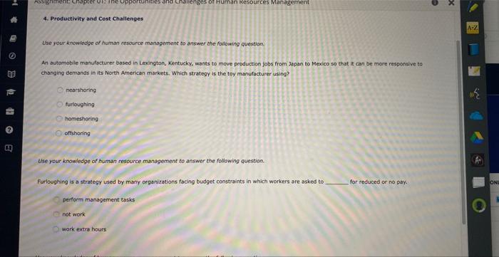 Assignment: Chapter 01: The Opportunities and