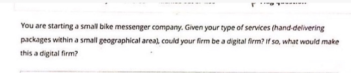 Management information system (MIS) You are