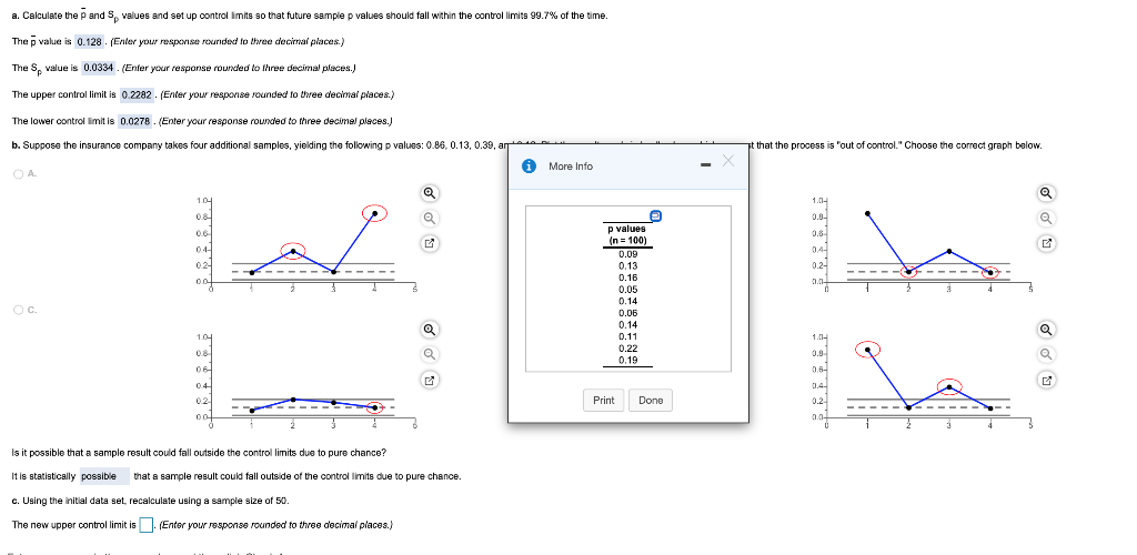 I need The new upper control limit & the new
