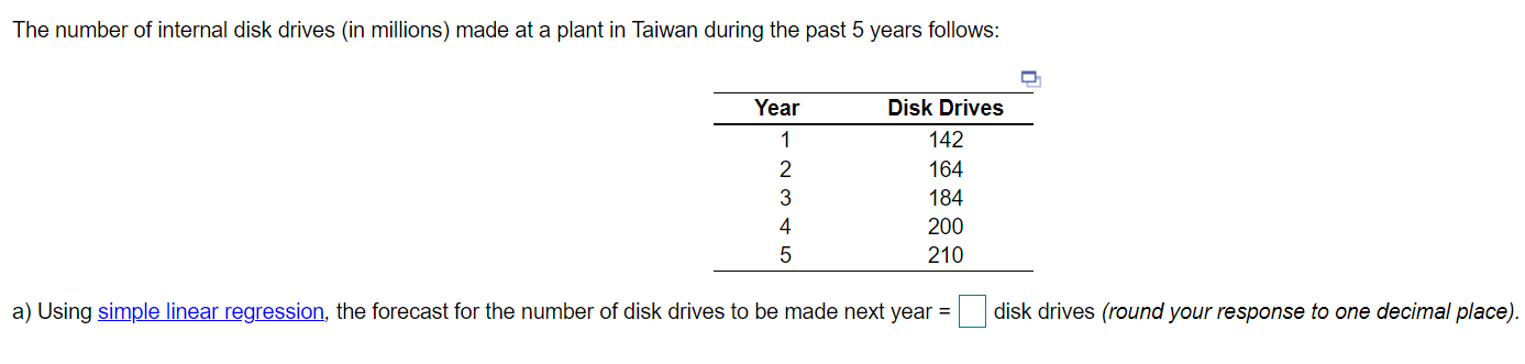 The number of internal disk drives (in millions)