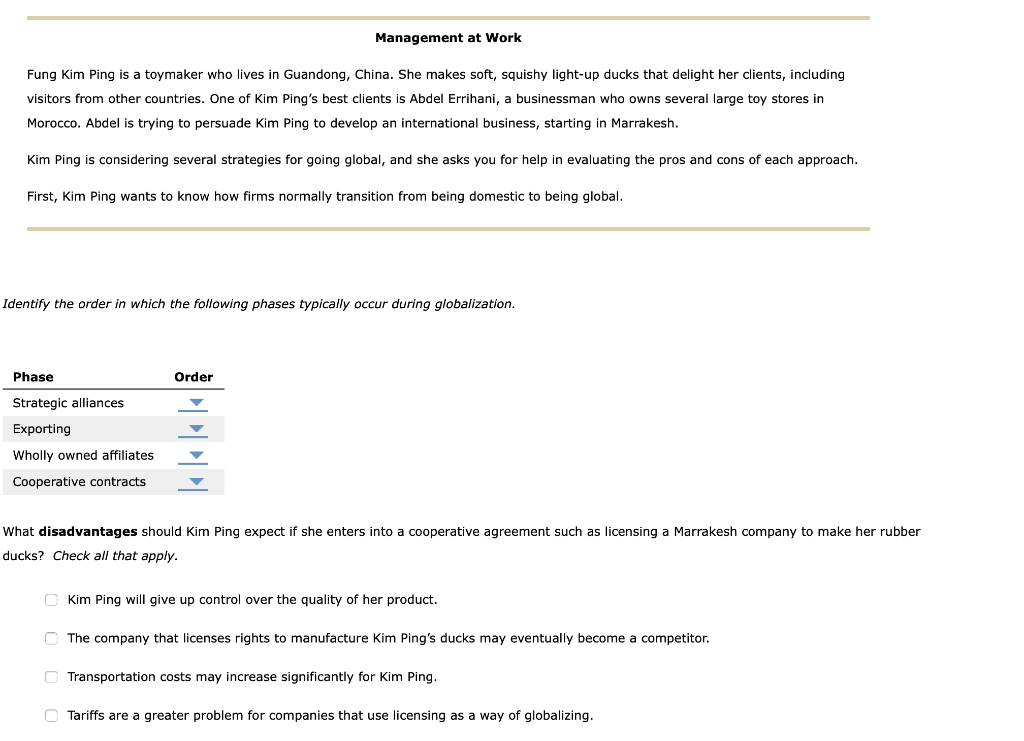 Management at Work Fung Kim Ping is a toymaker
