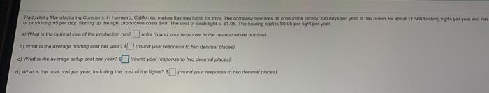 Radovicky Martutacturing Company Hayward, Calia
